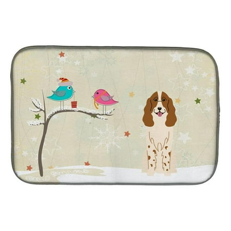 

Christmas Presents Between Friends Russian Spaniel Dish Drying Mat