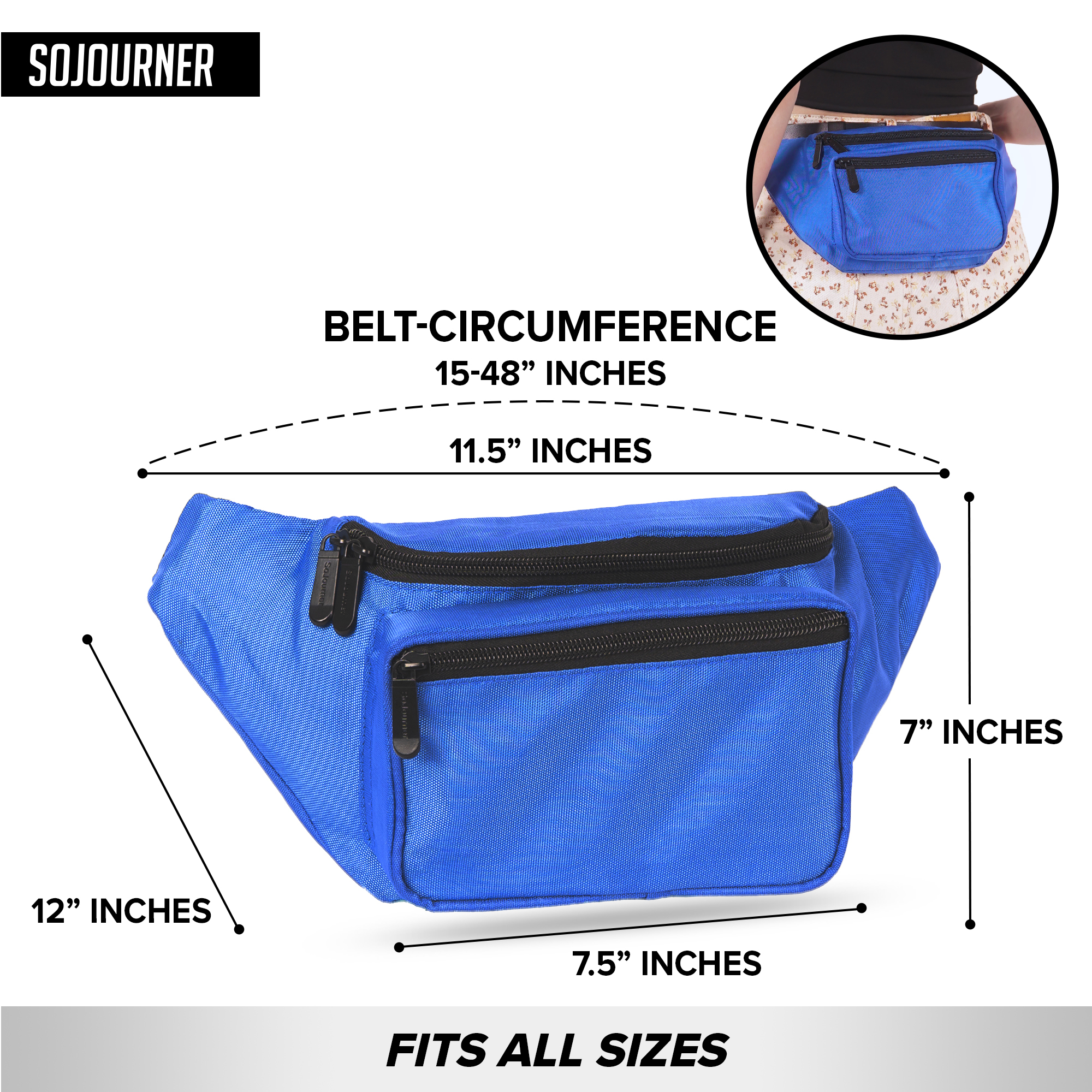 Fleece Belt Bag – Adjustable Crossbody Fanny Pack For Women & Men, Light Purple, Hiking, Workout, Travel - View #9