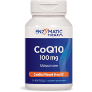 Enzymatic Therapy CoQ10 100 mg Softgels, 120 Ct