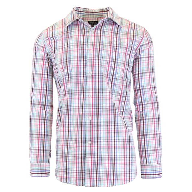 Men's Long Sleeve Printed Dress Shirt With Chest Pocket
