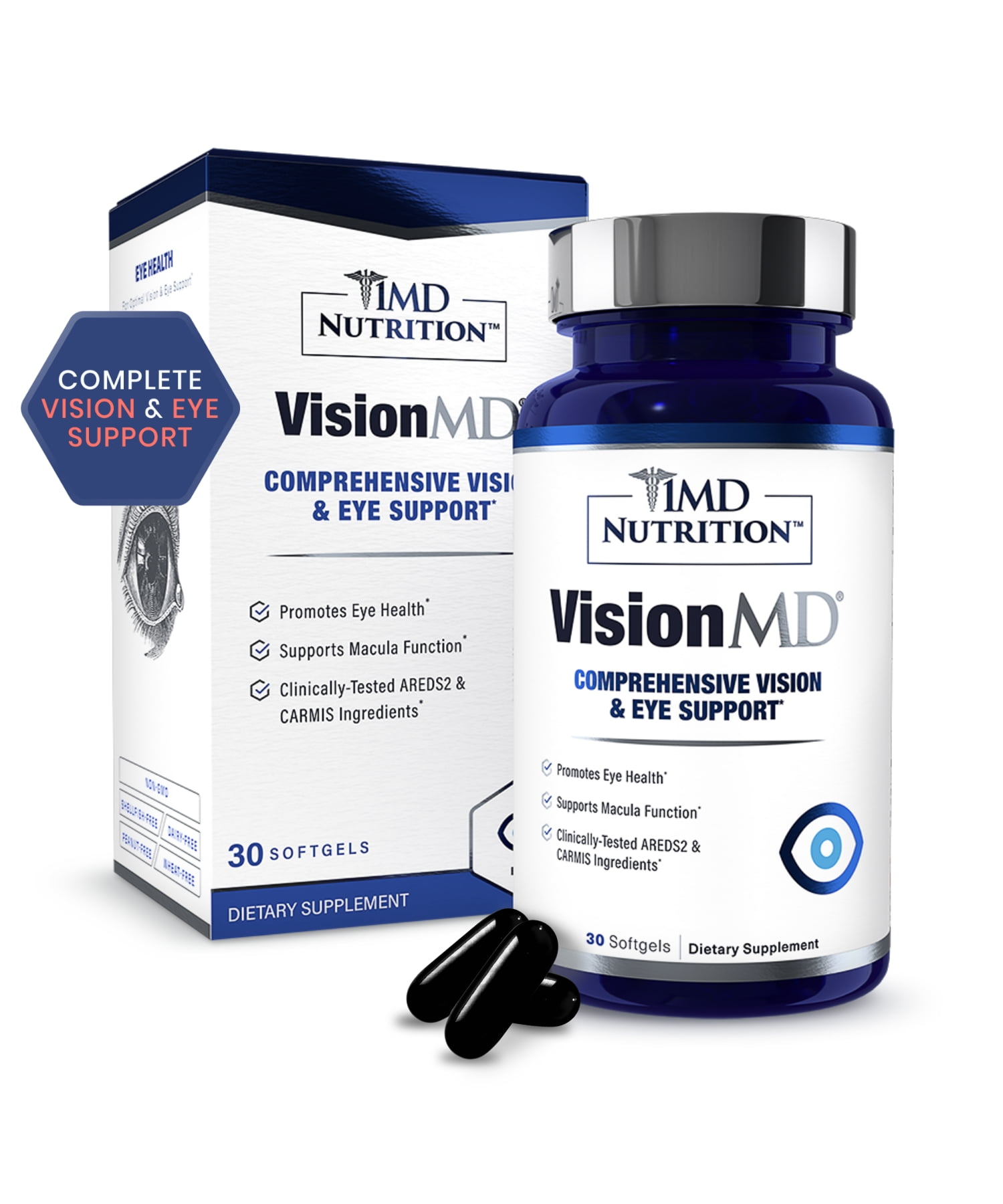 1MD Nutrition VisionMD Eye Vitamin with AREDS 2 Eye Support