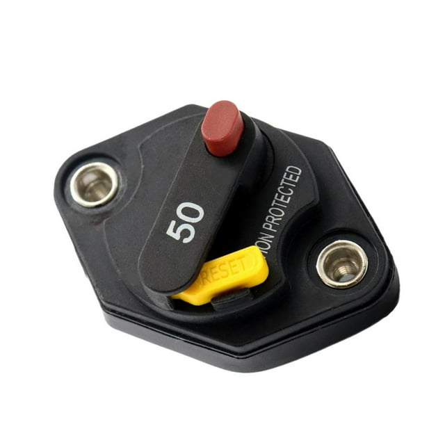 Almencla Car Truck RV 32V 50A Circuit Breaker Fuse With Manual Reset Button