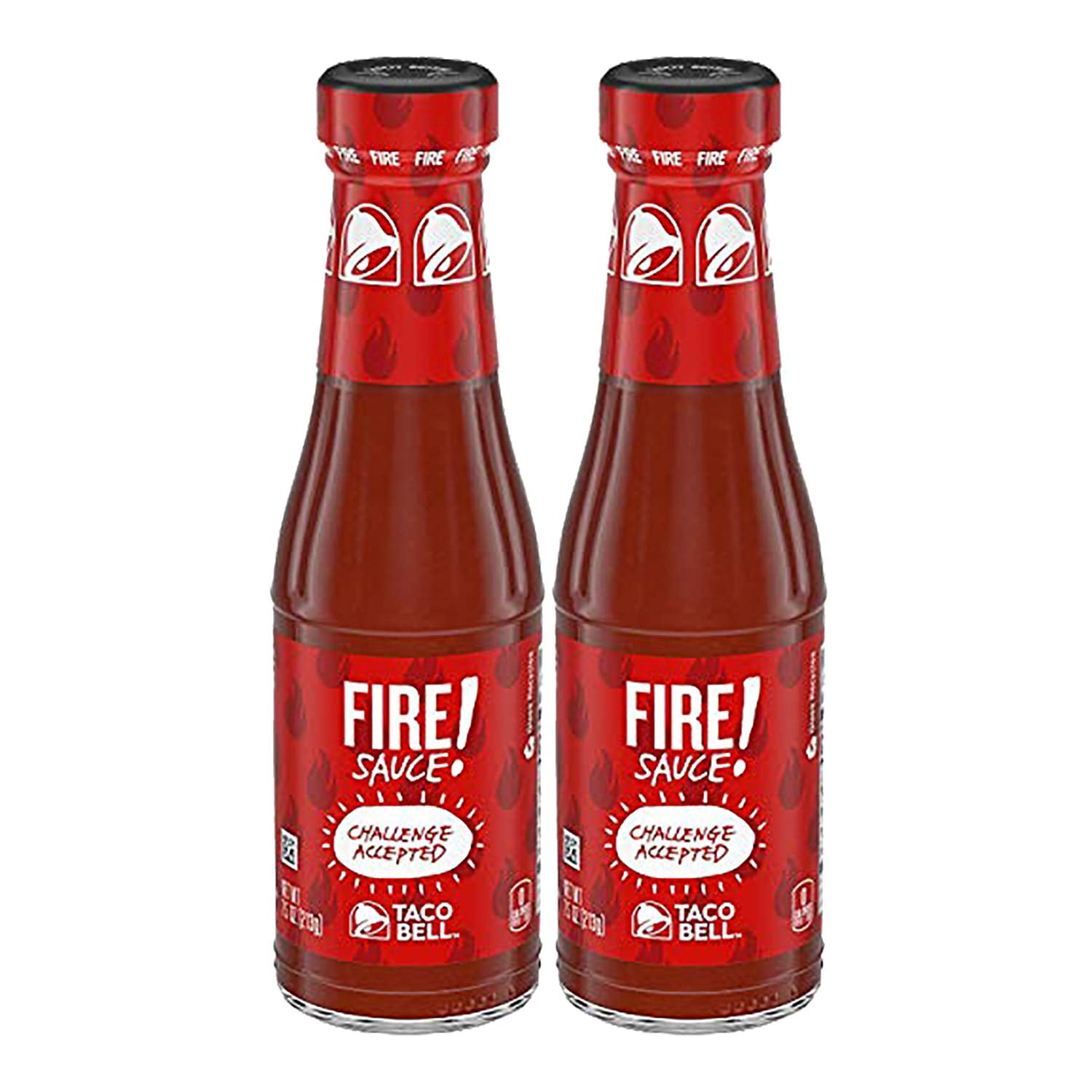 Taco Bell Fire Sauce, 7.5 oz Bottle ( 2 Pack )
