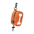 thumbnail image 1 of Bolsa para excrementos de perro jinwen duradera con clip de mosquetón naranja, 1 of 8