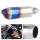 thumbnail image 1 of Tubo de escape silenciador de motocicleta, tubo de escape silenciador de acero inoxidable de 51 mm Tubo de escape de durabilidad extendida, 1 of 9