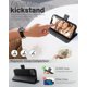 thumbnail image 4 of OCASE - Funda tipo cartera compatible con iPhone 13, de piel sintética, con tarjetero, función atril y bloqueo RFID [Carcasa interior de TPU a prueba de golpes], 6,1 pulgadas (2021) (Negro Litchi), 4 of 8
