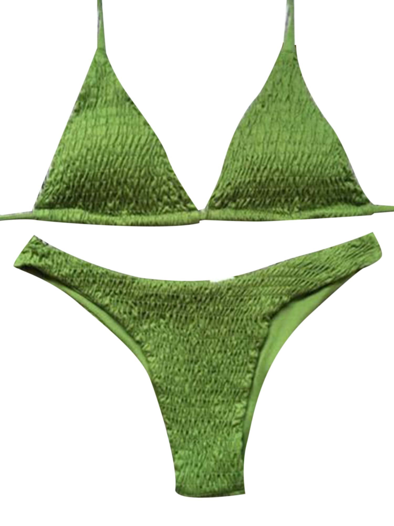 green bathing suit