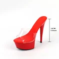 thumbnail image 5 of 2024 Spring Women Clear Heels Sexy Platform Sandals Slipper 15cm Girls Shoe for Party Club Drop Sale LFD-8661-A8, 5 of 6