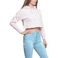 thumbnail image 5 of G-Style USA Women's Long Sleeved Crop Top Hoodie LH13118 - Pink - 2X-Large, 5 of 8