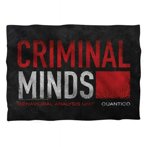 Trevco CBS1488-PLO1-0 Criminal Minds-Logo - Pillow Case, White - 20 x 28 in.