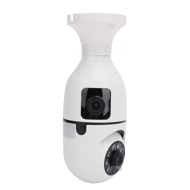 Cámaras de Seguridad de Enchufe de Luz, Conversación de dos Vías 360 Panorámica Lente Lente Limilla Cámaras de Seguridad Para El Hogar