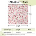 thumbnail image 2 of Multicolor Christmas Pattern Square Fitted Tablecloth with Elastic Edge,Square Table Cover,Washable Elastic Table Cover for Home Kitchen Party Decor 34"x34", 2 of 6