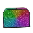 thumbnail image 2 of Haiem Colorful Glitter Print Toaster Covers 2 Slice Wide Slot,Bread Dust Cover & Fingerprint Protection,Bread Machine Cover,Appliance Covers, 2 of 7