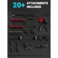 thumbnail image 3 of GARVEE All in One Smith Machine Home Gym,2200lbs Squat Rack with Weight Bar,Dual LAT Pull-Down Systems & Cable Crossover Machine,Red & Black, 3 of 9