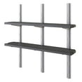thumbnail image 7 of Suncast Vertical Shed 4 Shelf Kit Space Saving Wall Mount Outdoor Storage, Black, 7 of 7