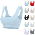 thumbnail image 7 of gakvbuo Support Sport Bras for Women No Underwire Wireless Seamless Wirefree Full Coverage Push Up T Shirt Bra Fashion Woman's Solid Strap Wrap Hollow Out Bra Underwear Bralette Stylish, 7 of 7