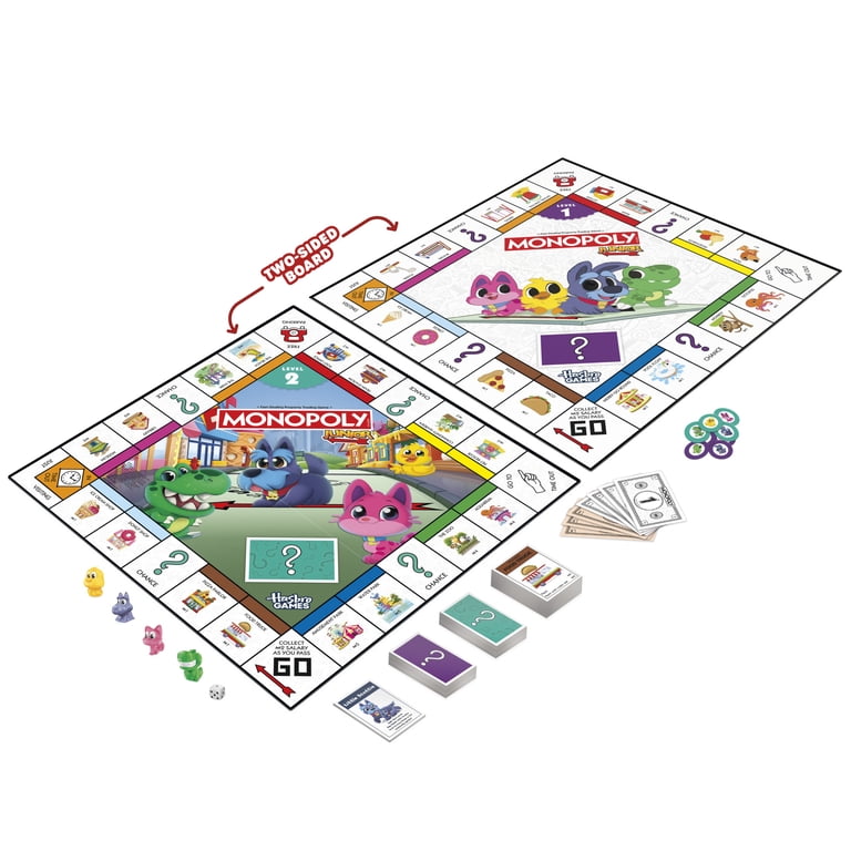 Monopoly Junior 2-In-1 Board Game, Ages 4+ Two Difficulty Levels photo 5