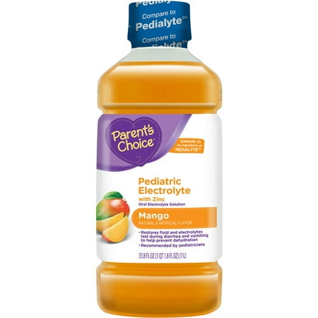 Parent's Choice Pediatric Oral Electrolyte Solution With Zinc, Mango, 33.8 oz