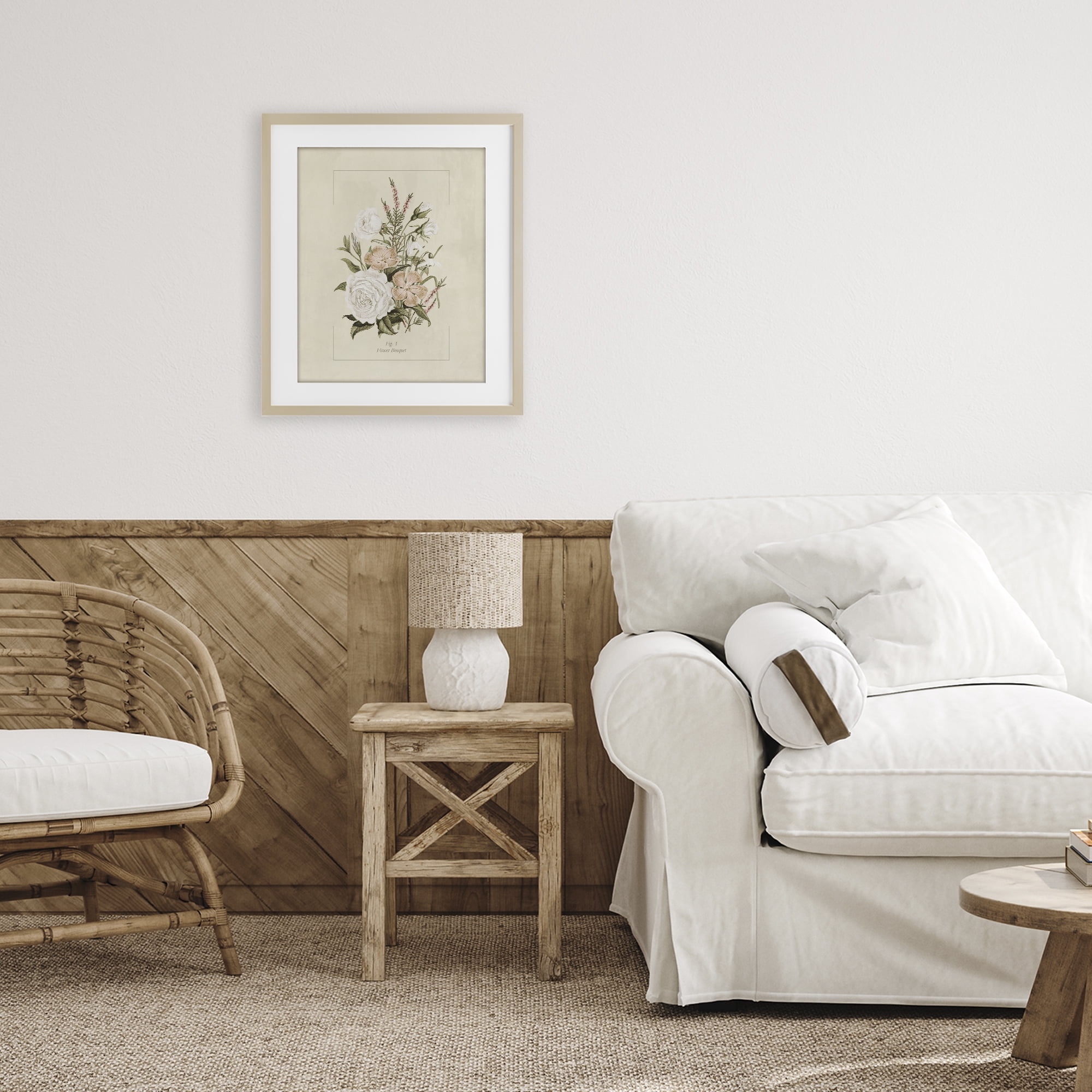 Stupell Industries Neutral & Soft Bouquet Study Birch Framed Print Under Glass, design by Dan Meneely