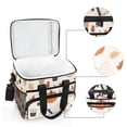 thumbnail image 6 of FORMRS Insulated Cooler Bag 24 Cans Capacity Soft Leakproof Lunch Box with Side Pockets, Hand Drawn Pumpkin, 6 of 7