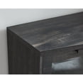 thumbnail image 4 of Home Source Jill Zarin Espresso Bar Cabinet with Curved Glass Doors, 4 of 8