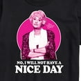 thumbnail image 3 of Golden Girls - Dorothy Will Not Have Nice Day - Men's Short Sleeve Graphic T-Shirt, 3 of 5
