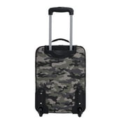 Travelers Club 3 Piece Kids and Junior Rolling Travel Luggage Set, Camo