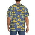 thumbnail image 5 of Cauagu Cartoon Submarines Men's Short Sleeve Button Down Hawaiian Shirt for Men Bowling Shirts Casual Summer Beach Shirt,Large, 5 of 6