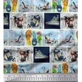 thumbnail image 1 of Soimoi Cotton Poplin Fabric Slippers,Shoes & High Heels Patchwork Printed Fabric 1 Yard 56 Inch Wide, 1 of 3