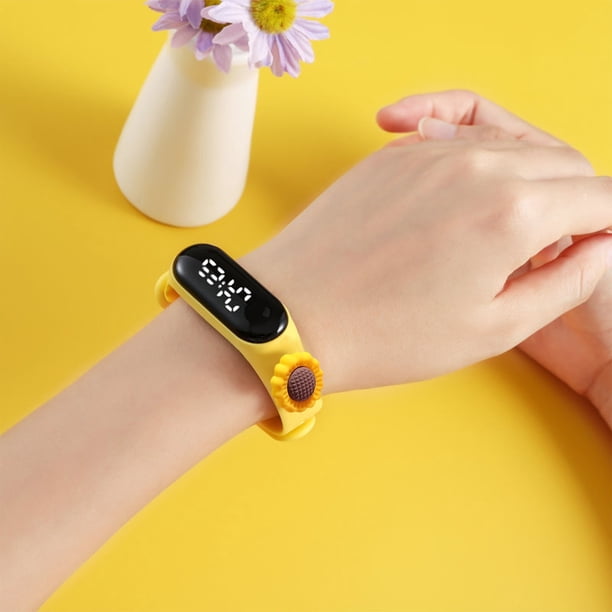 Reloj deportivo para niños Reloj de dibujos animados Pulsera al aire libre Reloj electrónico resistente al agua