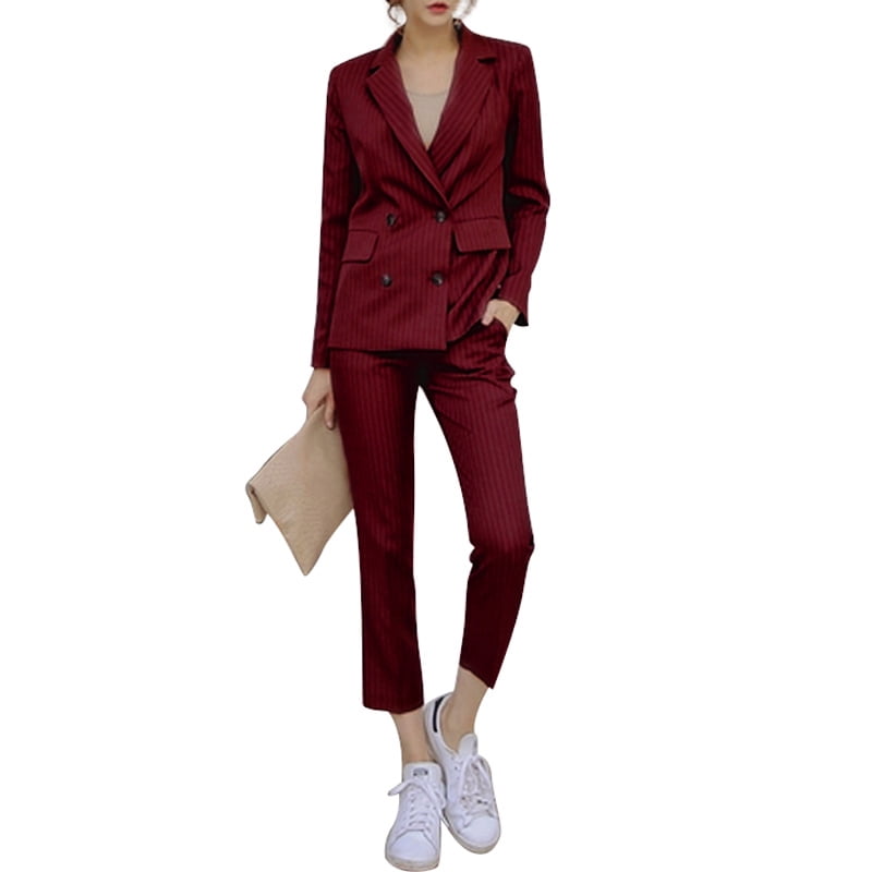 double breasted trouser suit ladies