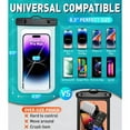 thumbnail image 2 of Waterproof Phone Pouch,Underwater Phone Cases for iPhone 14 Pro Max,Waterproof Dry Bag for Cruise Travel Essentials Phone Water Protector Pouch-Black&Bright Red-2Pack, 2 of 6