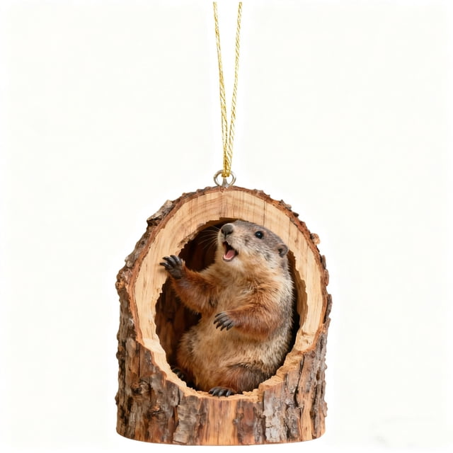 Adornos para Árbol de Navidad Ajj251119002 | Adornos Navideños Acrílicos de Animales Del Bosque | Bonita Decoración Navideña Colgante | Adornos de Animales Coloridos y Duraderos para El Árbol de Navi