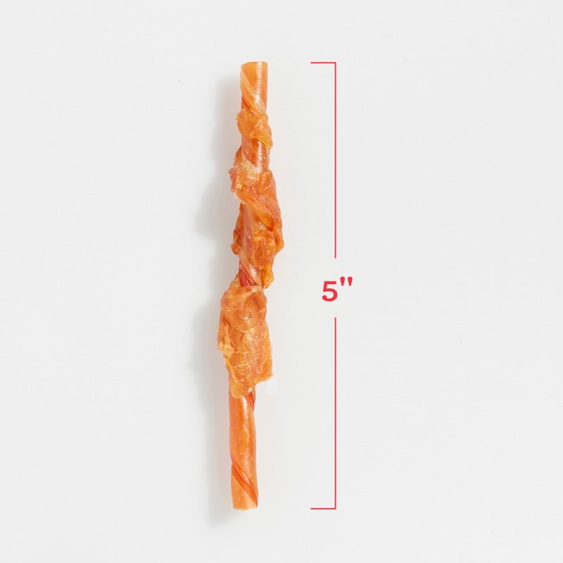 DreamBone Chicken Wrapped Twist Sticks Dog Chews, Treat Your Dog to Easy-to-Digest Rawhide-Free Chews Made with Real Peanut Butter, Chicken and Vegetables, For All Dogs