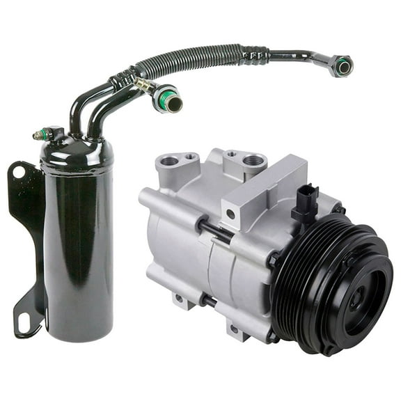 For Ford E-150 E-250 & E-350 E-450 Super Duty AC Compressor w/ A/C Drier - BuyAutoParts