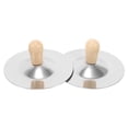 thumbnail image 3 of 2 Pcs Instruments de Musique pour Enfants Mini Cymbales Rondes Argentées, 3 of 8