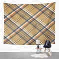 thumbnail image 2 of UFAEZU Pattern Beige Check Plaid Tartan Pixel Abstract British Celtic Wall Art Hanging Tapestry Home Decor for Living Room Bedroom Dorm 60x80 inch, 2 of 2