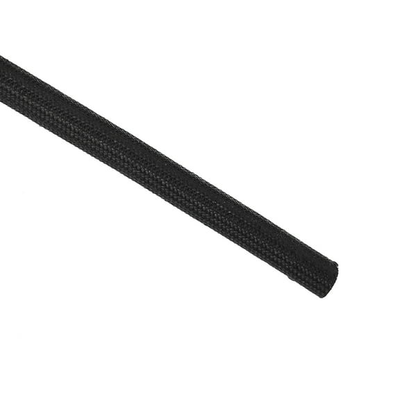 Uxcell 16.4Ft-6mm High TEMP Silicone Fiberglass Sleeve Insulation Cable Protectors Black