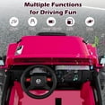 thumbnail image 3 of OLAKIDS 2 Seater Ride on Truck, 12V Battery Powered Electric Vehicle for Kids with Remote Control, Power Display, LED Lights, Story, Suspension System, MP3, Ride on Toy for 3+ Boys Girls, 3 of 9