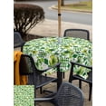 thumbnail image 4 of Outdoor Tablecloth with Umbrella Hole and Zipper, St. Patrick's Day Square Table Cloth 54x54 Inch Waterproof Tablecloth, Lucky Shamrocks Spring Country Leaves Picnic Table Cover for Patio Camping, 4 of 7