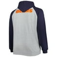 thumbnail image 3 of Men's Heather Gray Chicago Bears Big & Tall Fleece Raglan Full-Zip Hoodie Jacket, 3 of 4