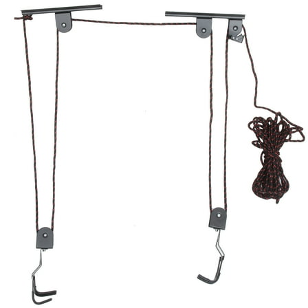 OUNONA Ceiling Bike Rack Wall Mount Hook Black Indoor Storage Organizer Heavy Duty