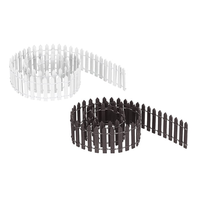Cerca de Jardín de Hadas Uxcell Artesanías de Madera DIY Cerca de Estacas de 90cm x 5cm para Adornos de Jardín de Hadas 2pcs