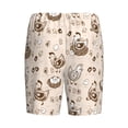 thumbnail image 2 of Lsque Retro Rooster Mens Sleep Pajama Shorts,Short Pajama Pants, Cotton Ultra-Soft Knit-X-Large, 2 of 9