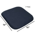 thumbnail image 4 of Charlotte Jacquard Cover Memory Foam Chair Pads 4 Pack Navy, 4 of 6