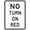 Color 4111, variant on No Turn On Red Sign Regulatory Traffic Signs Metal Sign Tin Sign 8x12 Inch - Caution Safety Warning Security Signs Indoor & Outdoor Signs for Home, Office, Work