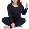 thumbnail image 1 of Minnieouse Ropa interior térmica, ropa interior elástica para mujer, ropa cálida de manga larga para otoño, ropa interior elástica para conjuntos de ropa Negro L, 1 of 6
