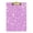 Gold, variant on Pink Elements Pattern 12.5x9in Clipboard, Durable Acrylic with Metal Clip and Wall Hook for Office or Classroom