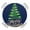 Blue, variant on Round Fitted Tablecloth with Elastic Edge, Red Green Christmas Waterproof Table Cloth Table Cover for 45"-54" Tables, Xmas Tree Modern Art Tablecloths for Dining Picnic Party Outdoor