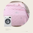 thumbnail image 4 of Qocolhg Summer Cooler Quilt, Washable & Lightweight Summer Comforter Cooling Blanket for All Season Use, Machine Washable, Bedding Soft Coverlet Conditioned Quilts for Kids, 39x59 inch, Pink, 4 of 7